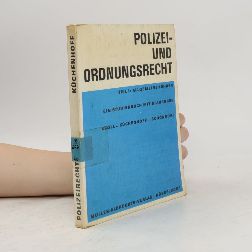 Various authors Polizei- und Ordnungsrecht