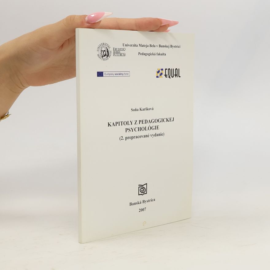 Soňa Kariková Kapitoly z pedagogickej psychológie