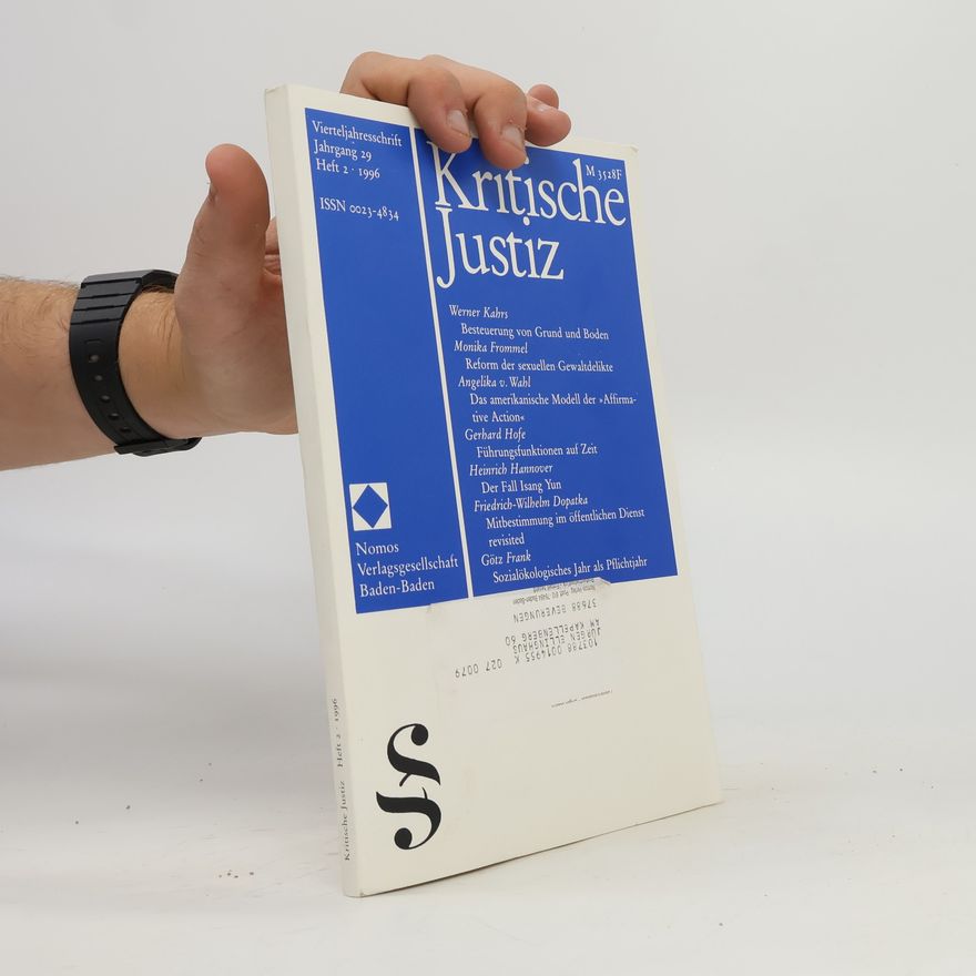 Autorenkollektiv Kritische Justiz 29. 2/1996