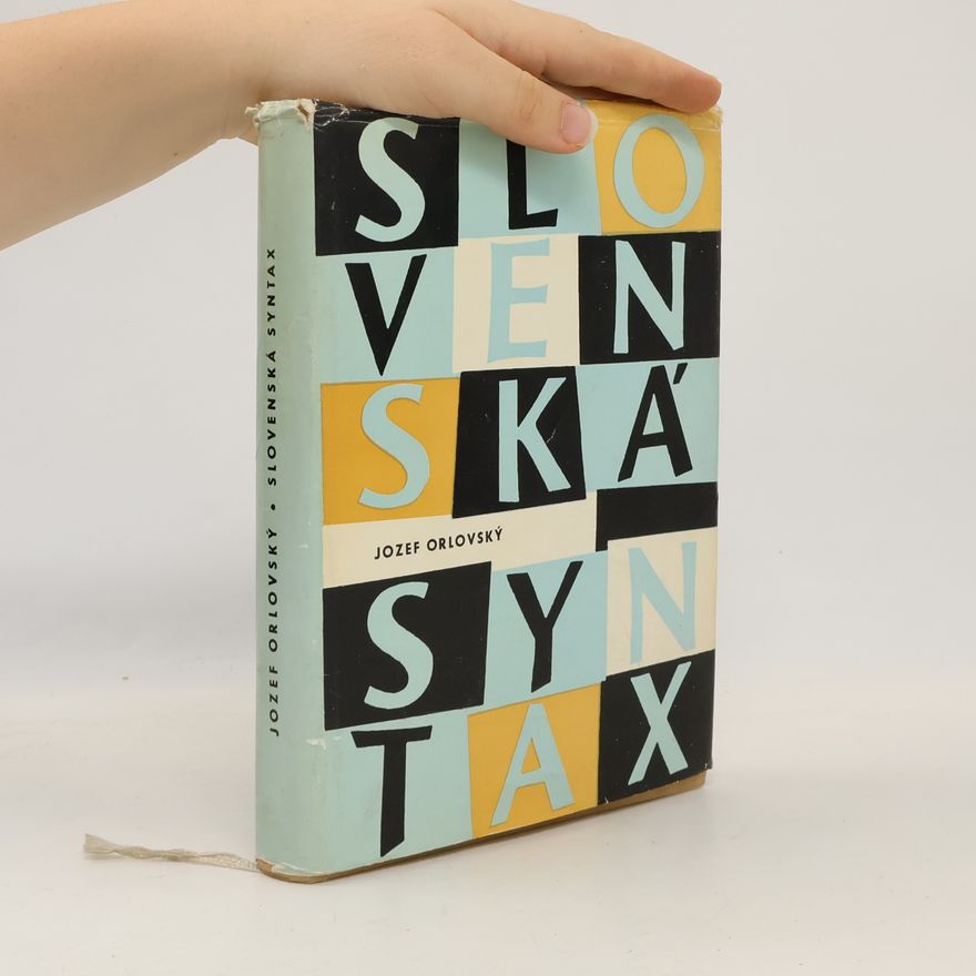 Jozef Orlovský Slovenská syntax