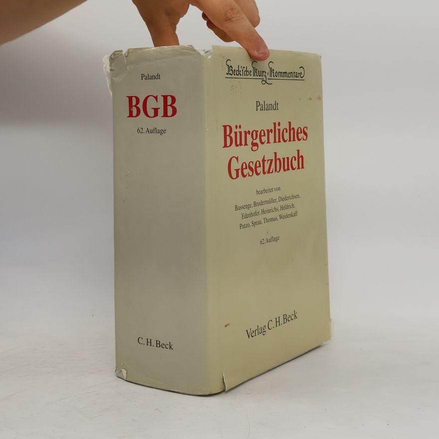 Peter Bassenge Bürgerliches Gesetzbuch 62
