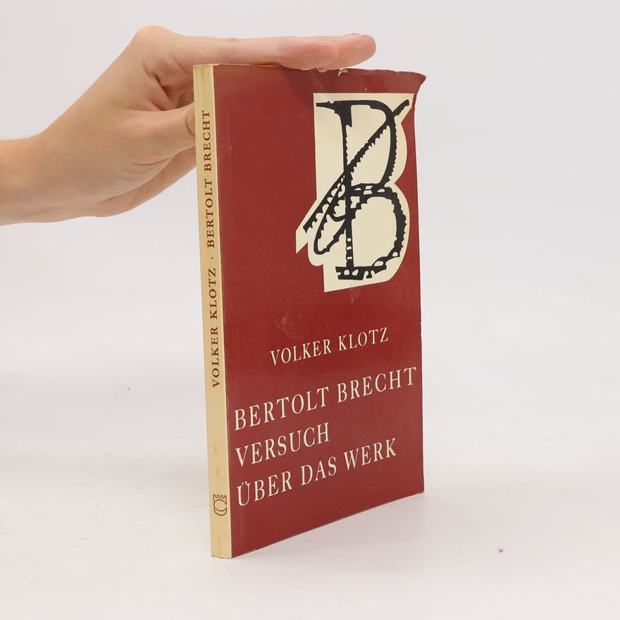 Volker Klotz Bertolt Brecht