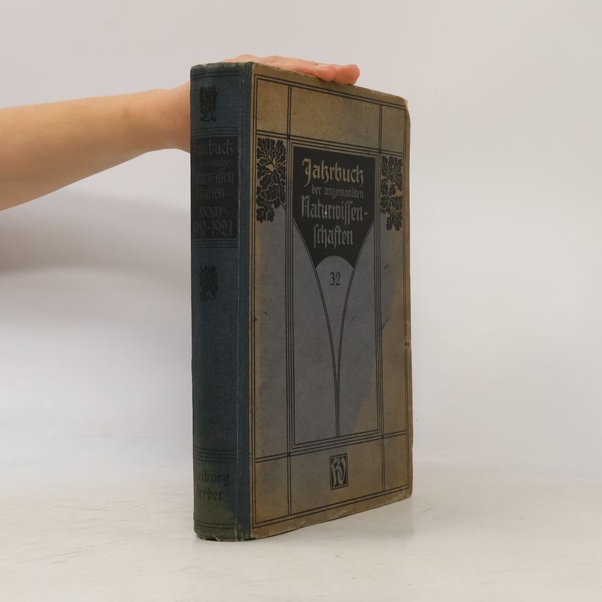 August Schlatterer Jahrbuch der angewandten Naturwissenschaften 1920–1921
