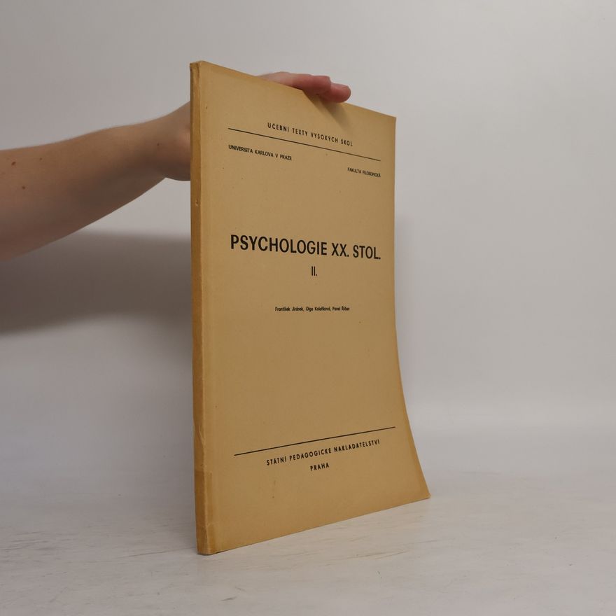 Kolektiv autorů Psychologie XX. století II.