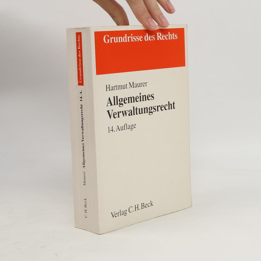 Hartmut Maurer Allgemeines Verwaltungsrecht