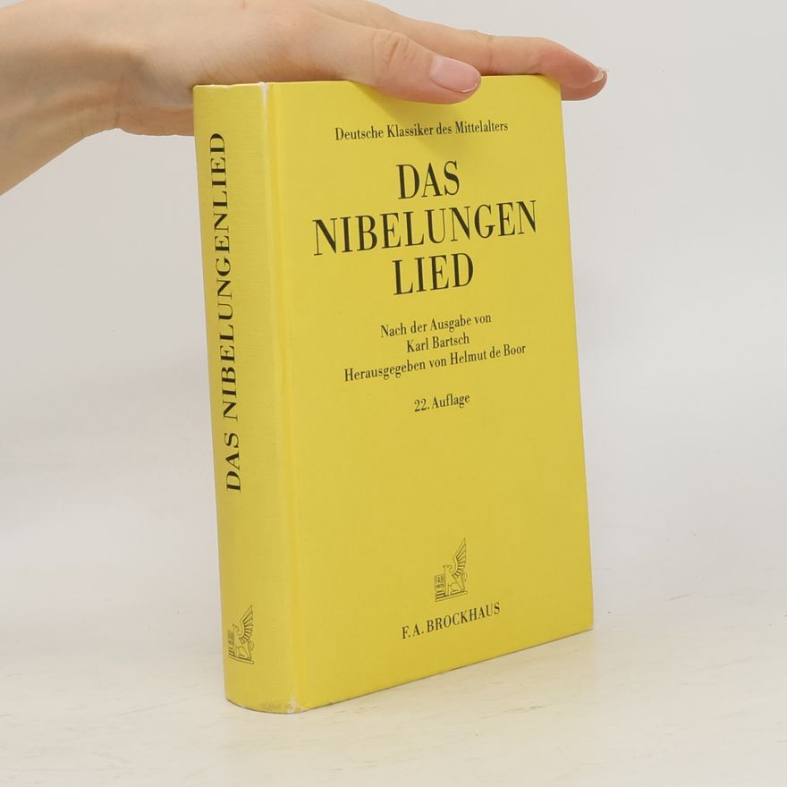Helmut de Boor Das Nibelungenlied
