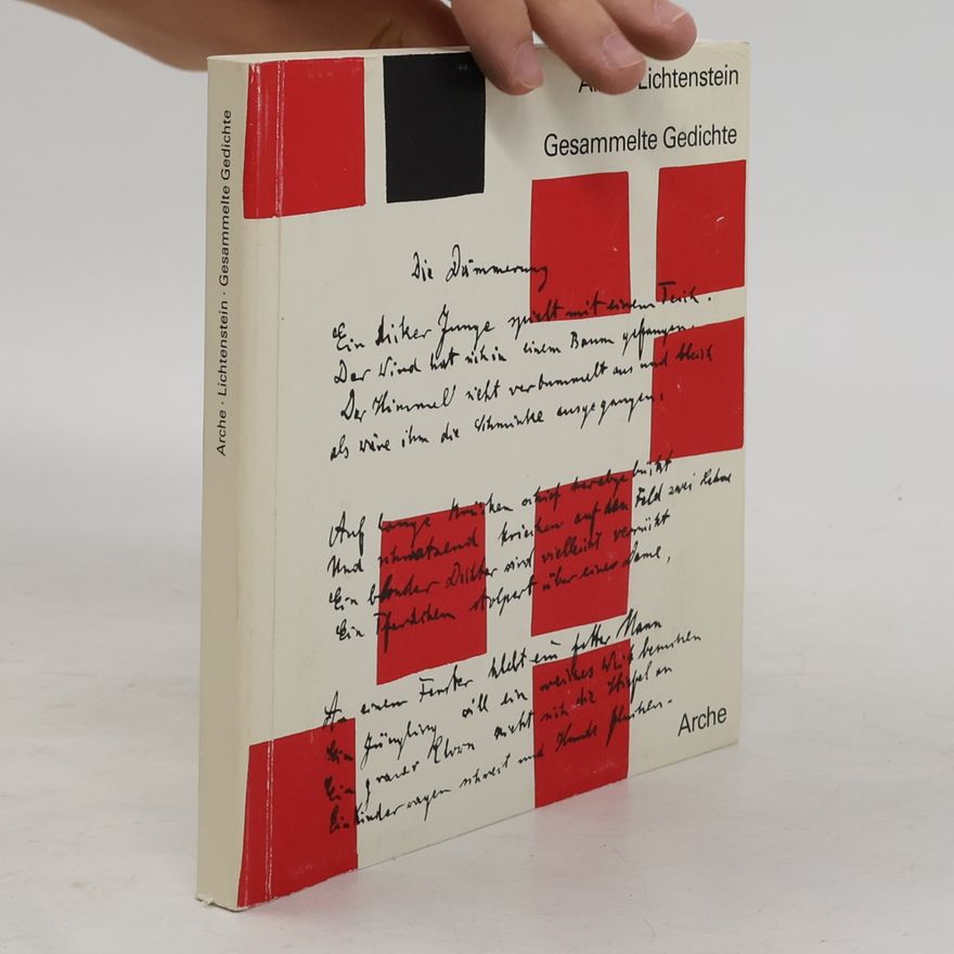 Alfred Lichtenstein Gesammelte Gedichte