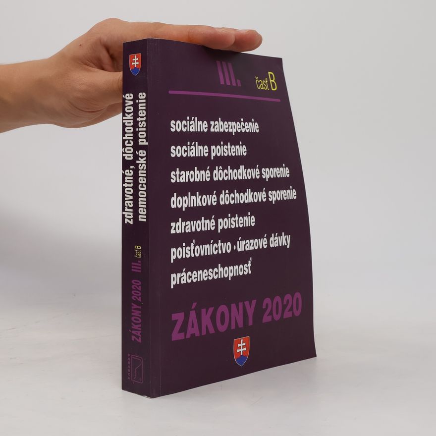 Kolektiv autorů Zákony 2020 III. časť B