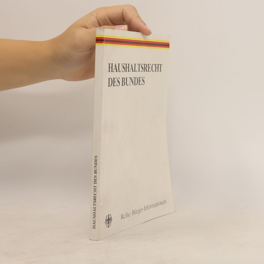 Various authors Haushaltsrecht des bundes