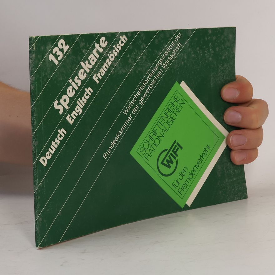 Autorenkollektiv Speisekarte 132. Deutsch Englisch Französisch