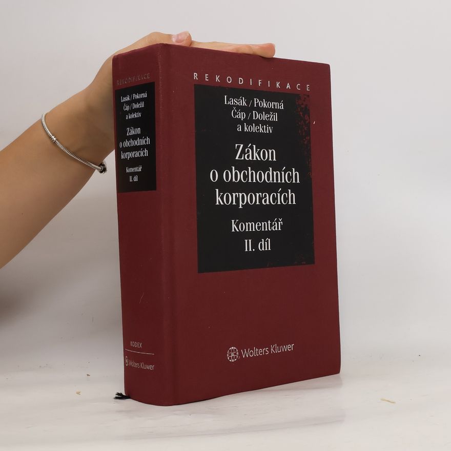 Kolektív autorov Zákon o obchodních korporacích. 1. díl