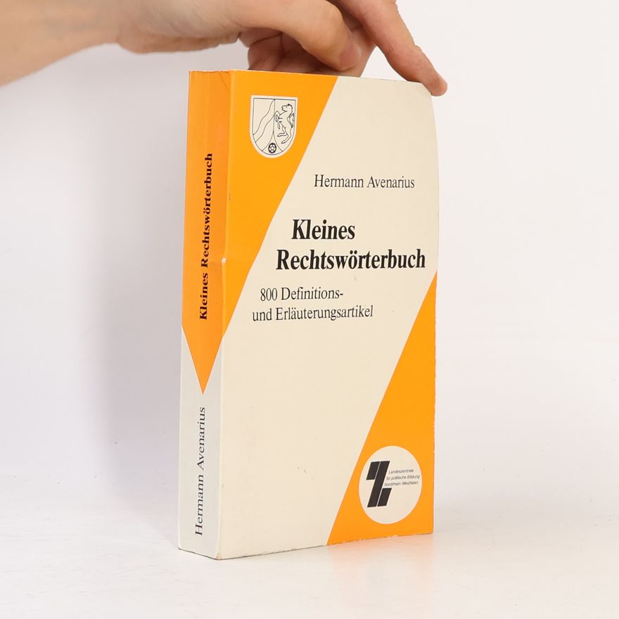 Hermann Avenarius Kleines Rechtswörterbuch