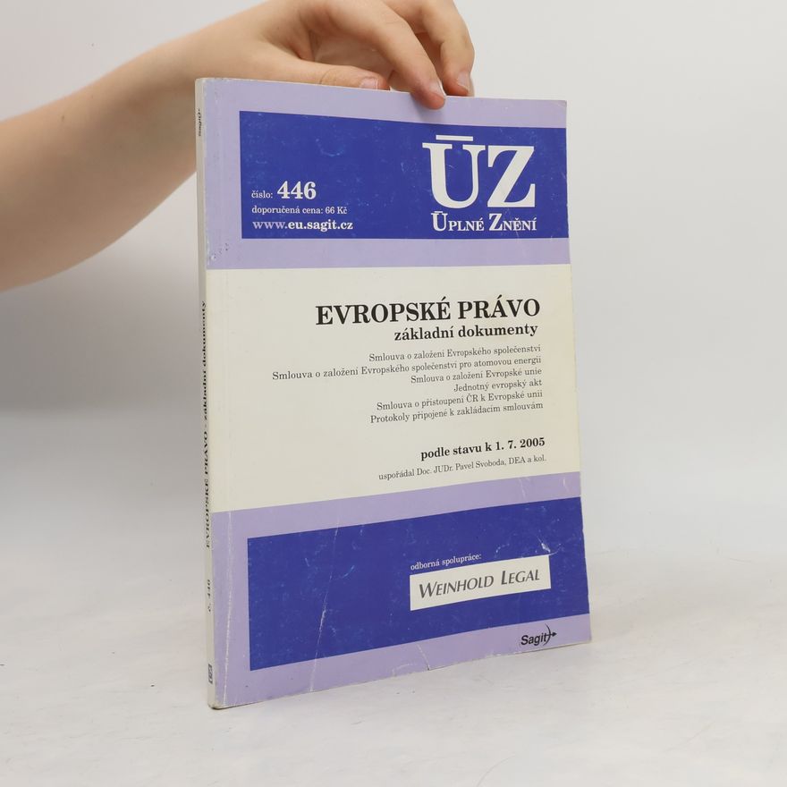 Various authors Úplné znění: evropské právo