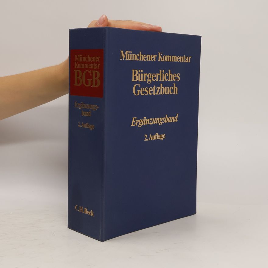 Franz Jürgen Säcker Münchener Kommentar zum Bürgerlichen Gesetzbuch
