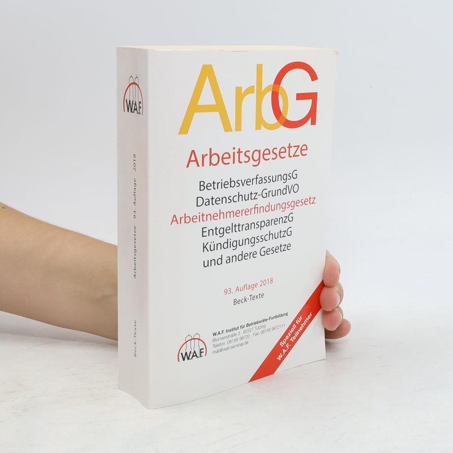 Kolektiv autorů ArbG Arbeitsgesetze