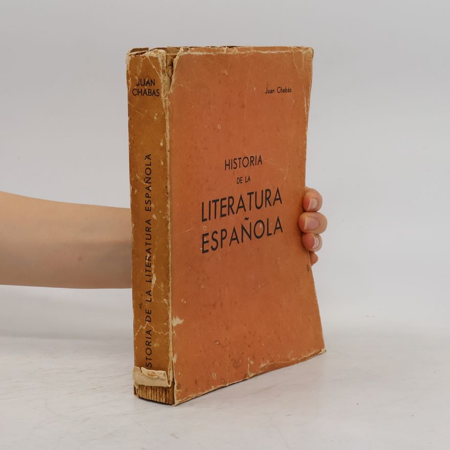 Juan Chabás Historia de la literatura espanola