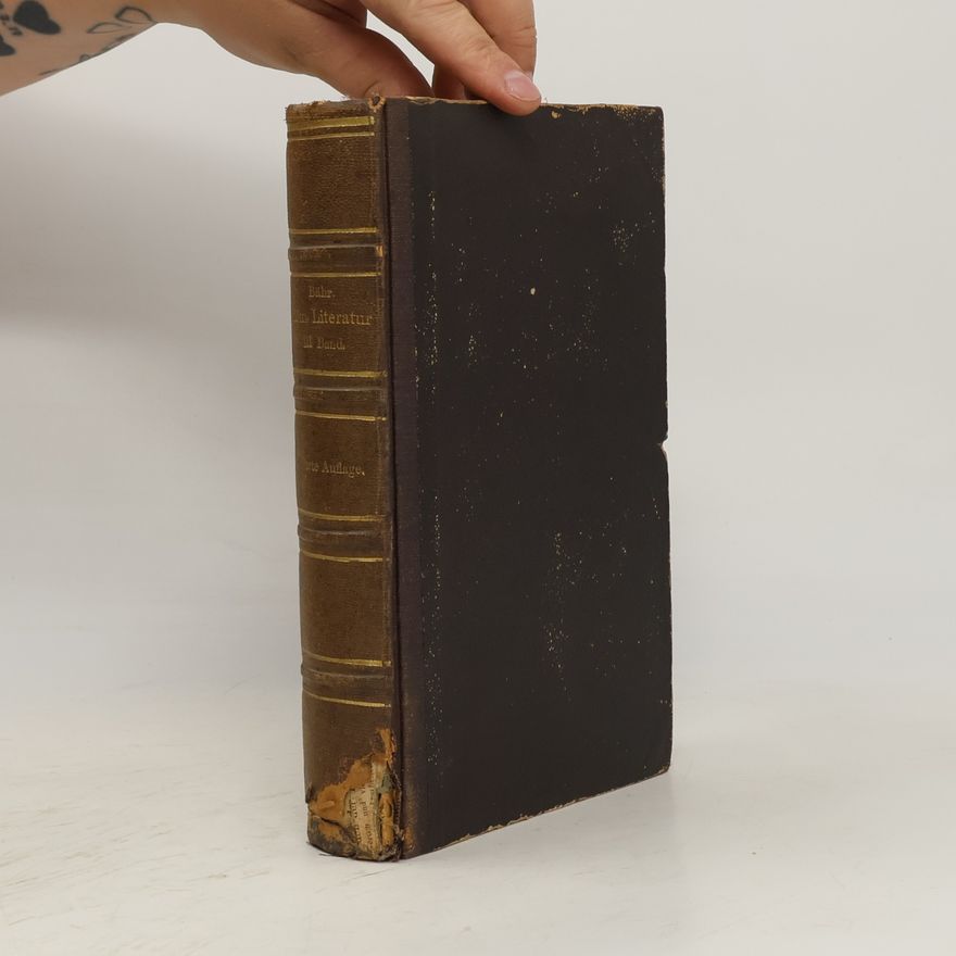 Johann Christian Felix Bähr Geschichte der Römischen Literatur. Band 3