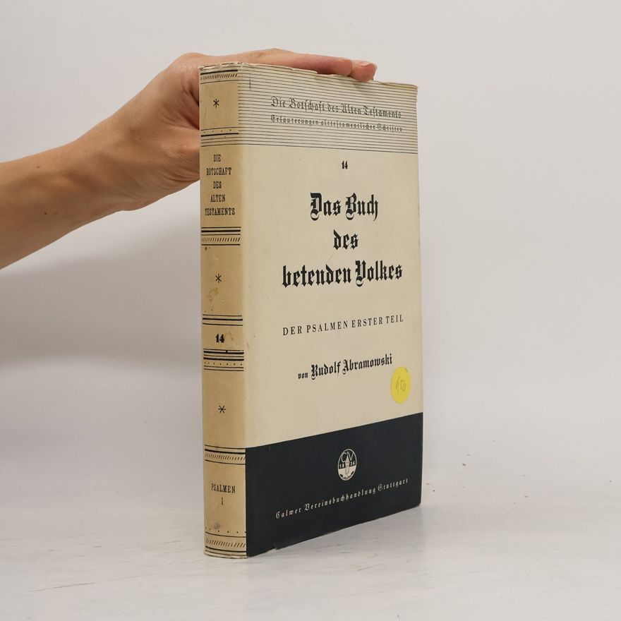 Rudolf Abramowski Das Buch des betenden Volkes