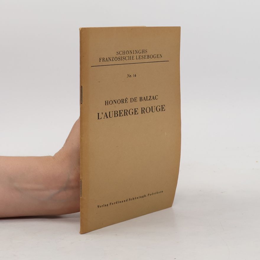 Honoré de Balzac L'Auberge rouge