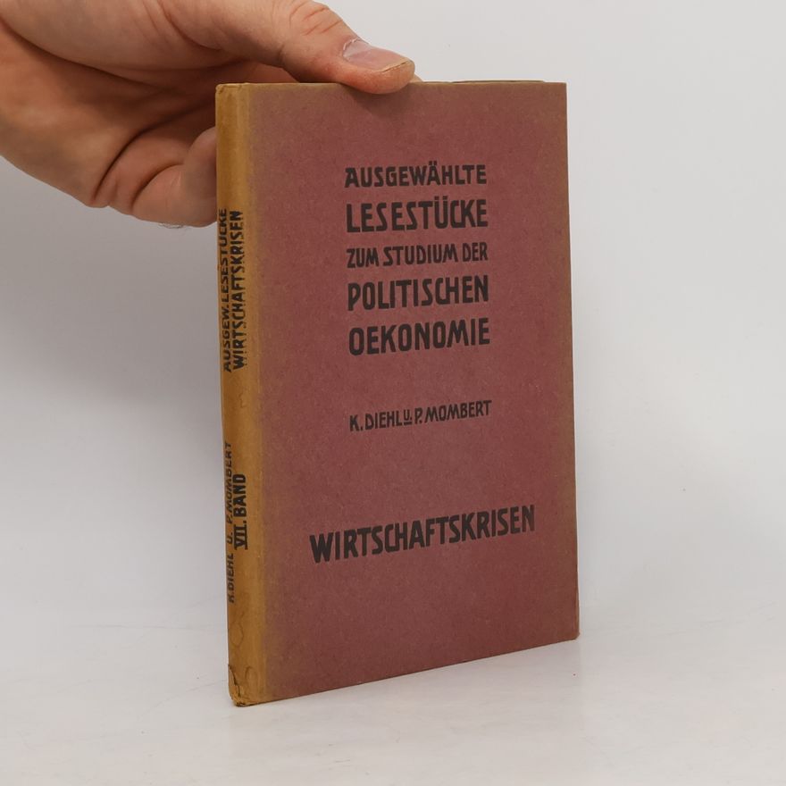 Paul Mombert Ausgewählte Lesestücke zum Studium der politischen Oekonomie