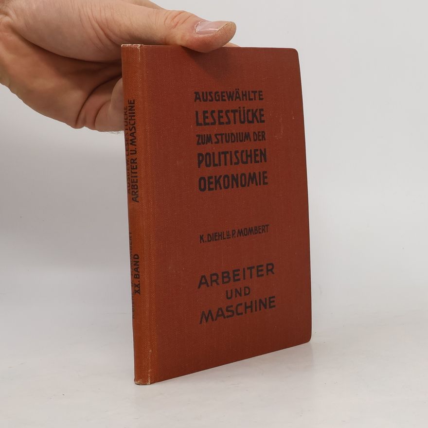 Paul Mombert Ausgewählte Lesestücke zum Studium der politischen Ökonomie