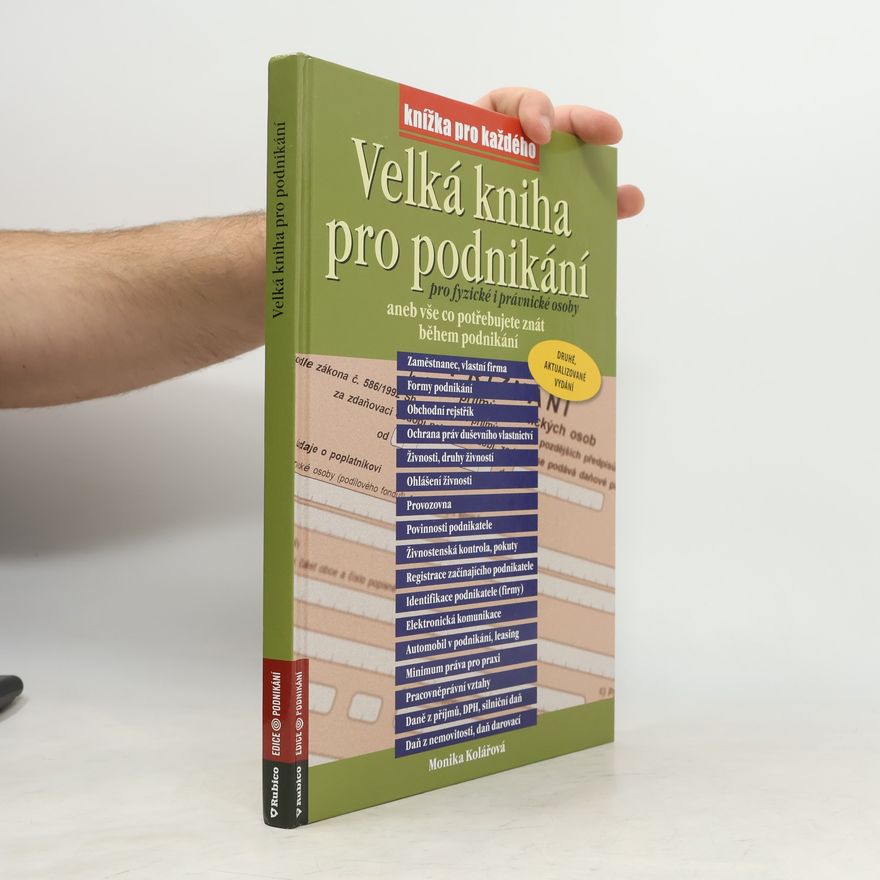 Monika Kolářová Velká kniha pro podnikání