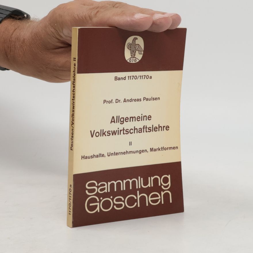 Andreas Paulsen Allgemeine Volkswirtschaftslehre II.