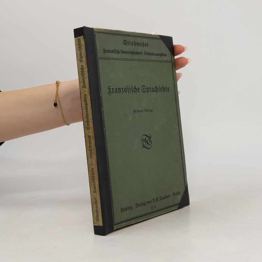 Fritz Strohmeyer Französische Sprachlehre