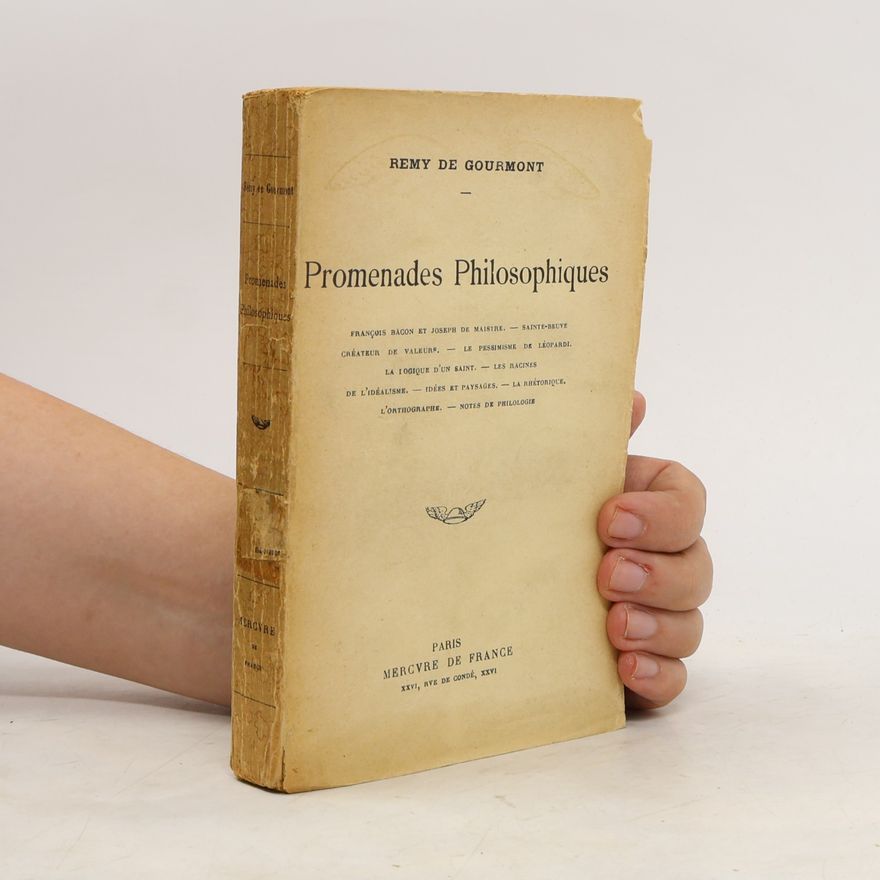 Rémy de Gourmont Promenades Philosophiques