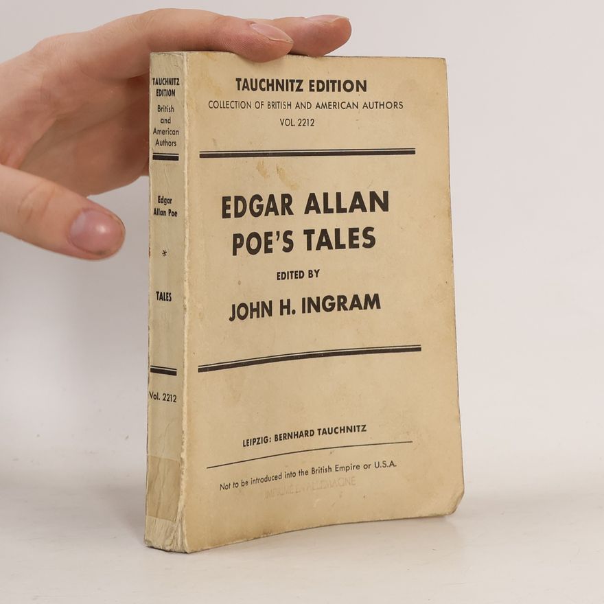 John H. Ingram Edgar Allan Poe's Tales