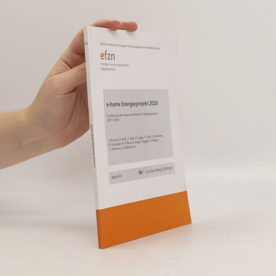 Jan Ahmels Forschungsprojekt e-home Energieprojekt 2020