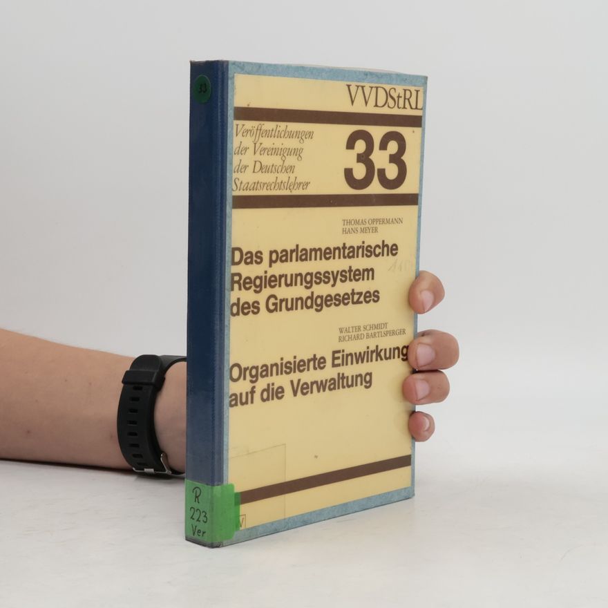 Autorenkollektiv Veröffentlichungen der Vereinigung der Deutschen Staatsrechtslehrer 33