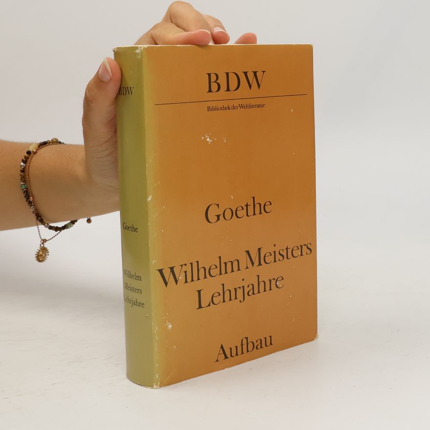 Johann Wolfgang von Goethe Wilhelm Meisters Lehrjahre