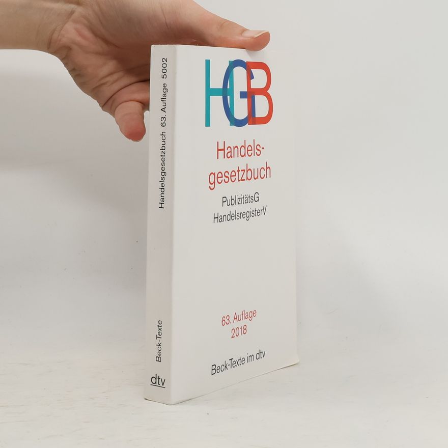 Kolektiv autorů Handelsgesetzbuch 63. Auflage