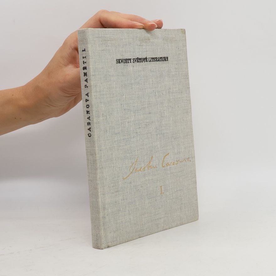 Giacomo Casanova Paměti. Díl I.