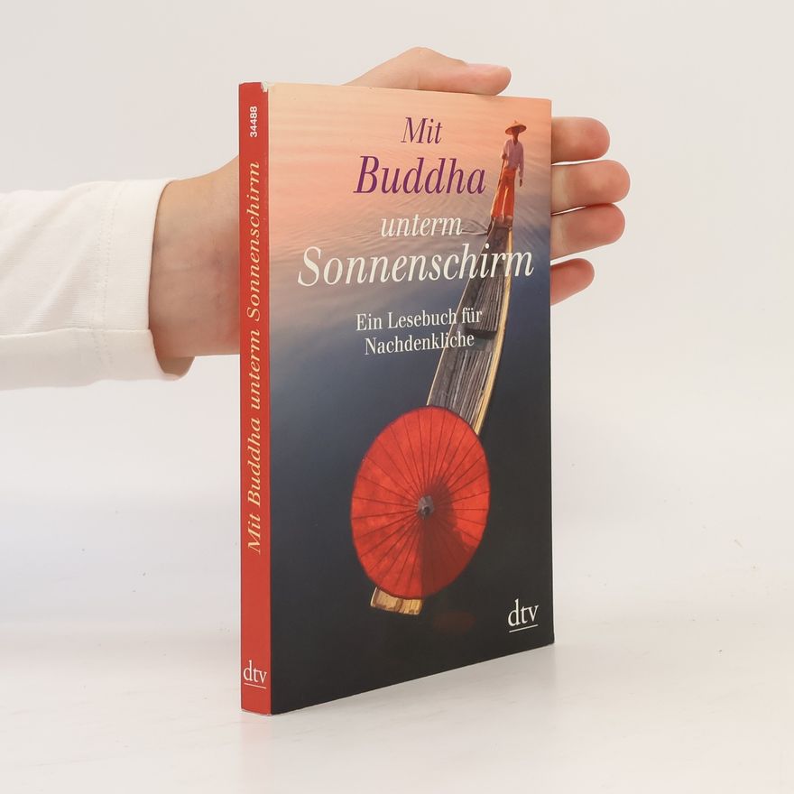 Brigitte Hellmann Mit Buddha unterm Sonnenschirm