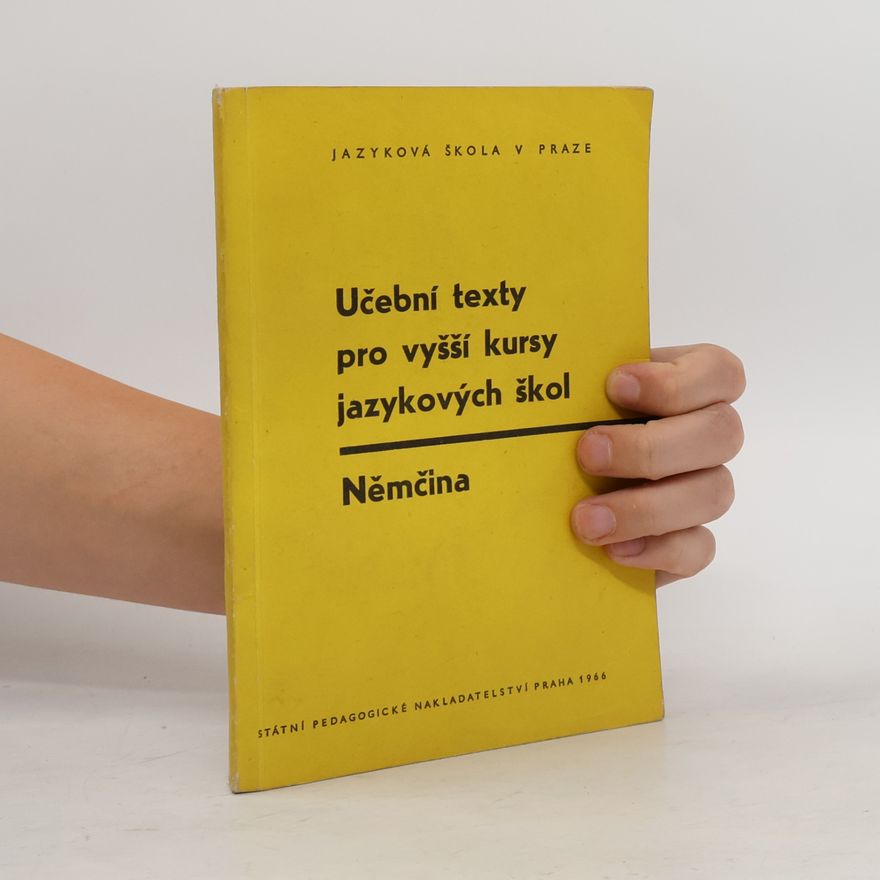J. Fanta Učební texty pro vyšší kursy jazykových škol. Němčina