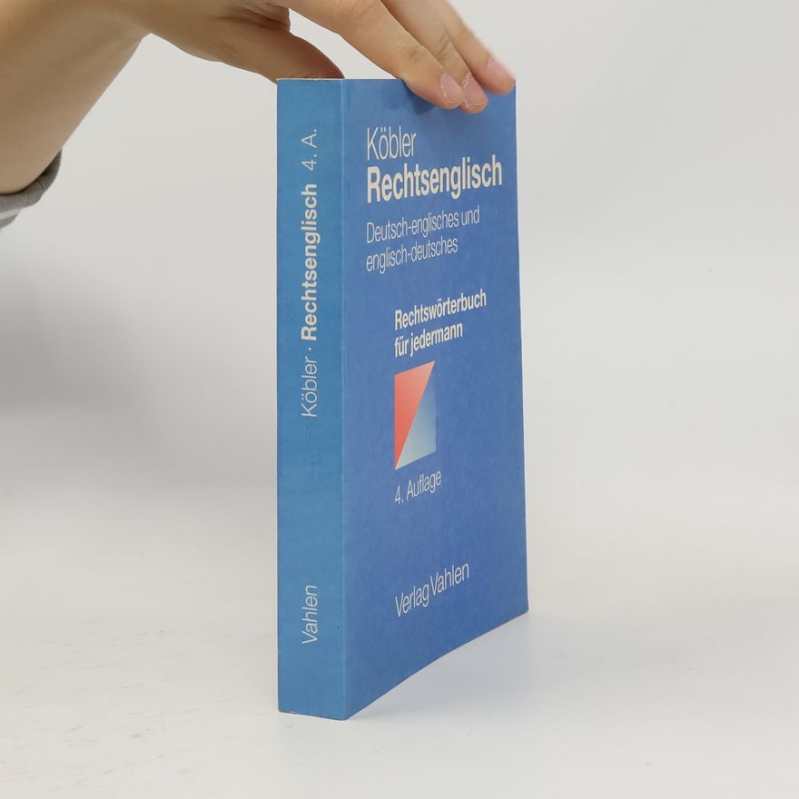 Gerhard Köbler Rechtsenglisch