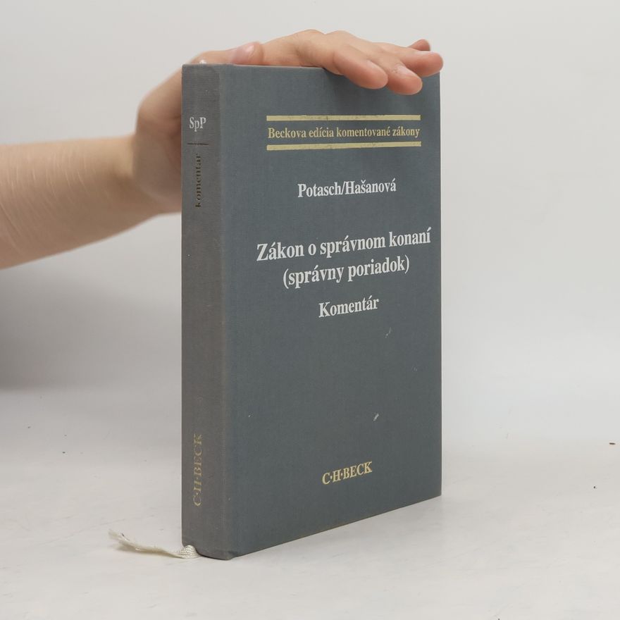 Janka Hašanová Zákon o správnom konaní (správny poriadok) - Komentár