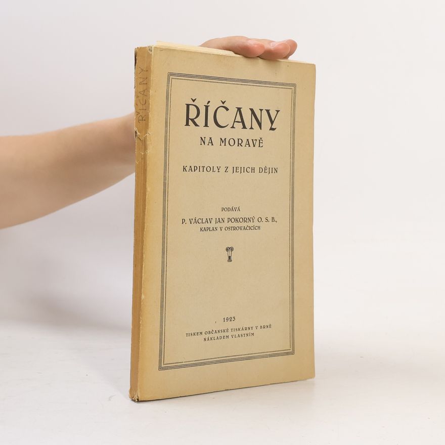 Václav Jan Pokorný Říčany na Moravě