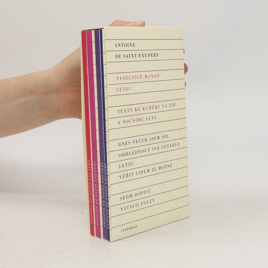 Antoine de Saint-Exupéry Tanečnice Manon. Letec. Texty ke Kurýru na jih a Nočnímu letu. Dnes večer jsem šel obhlédnout své letadlo. Věřit lidem je možné. Sedm dopisů Natalii Paley