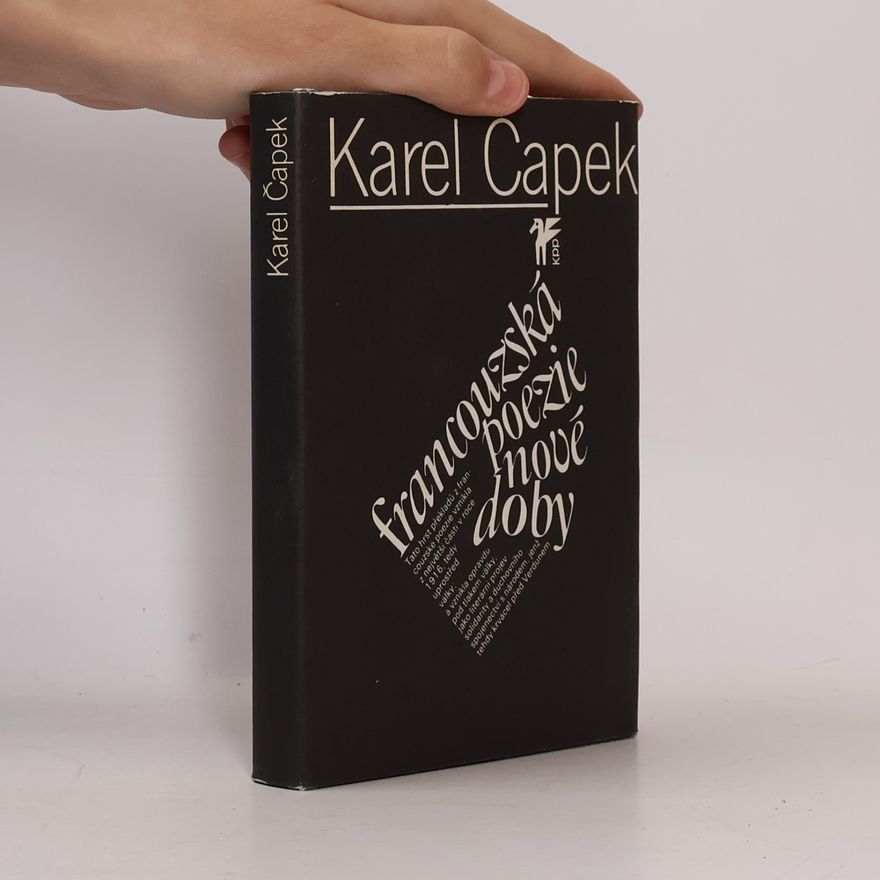 Karel Čapek Francouzská poezie nové doby
