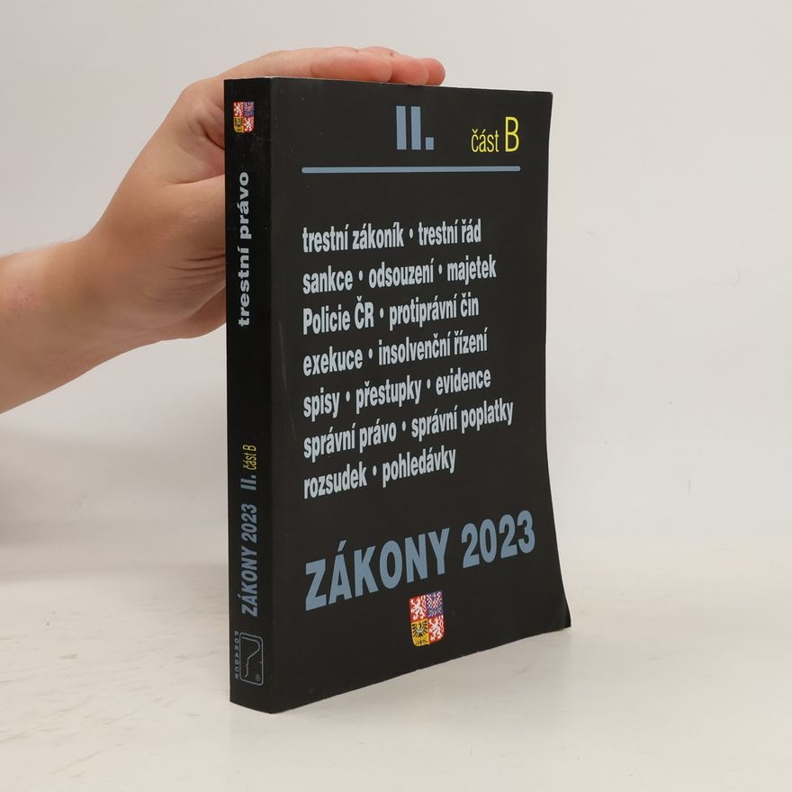 Autorenkollektiv Zákony 2023, díl II., část B