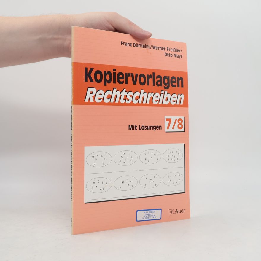 Kolektiv autorů Kopiervorlagen Rechtschreiben