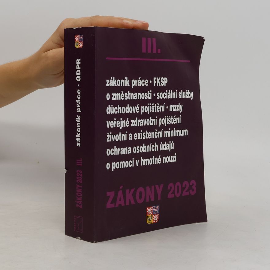 Autorenkollektiv Zákony 2023 III. Zákoník práce