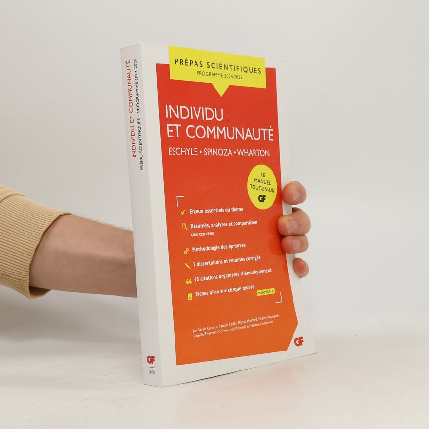 Sarah Lacoste Prépas Scientifiques - programme 2024-2025: Individu et communauté