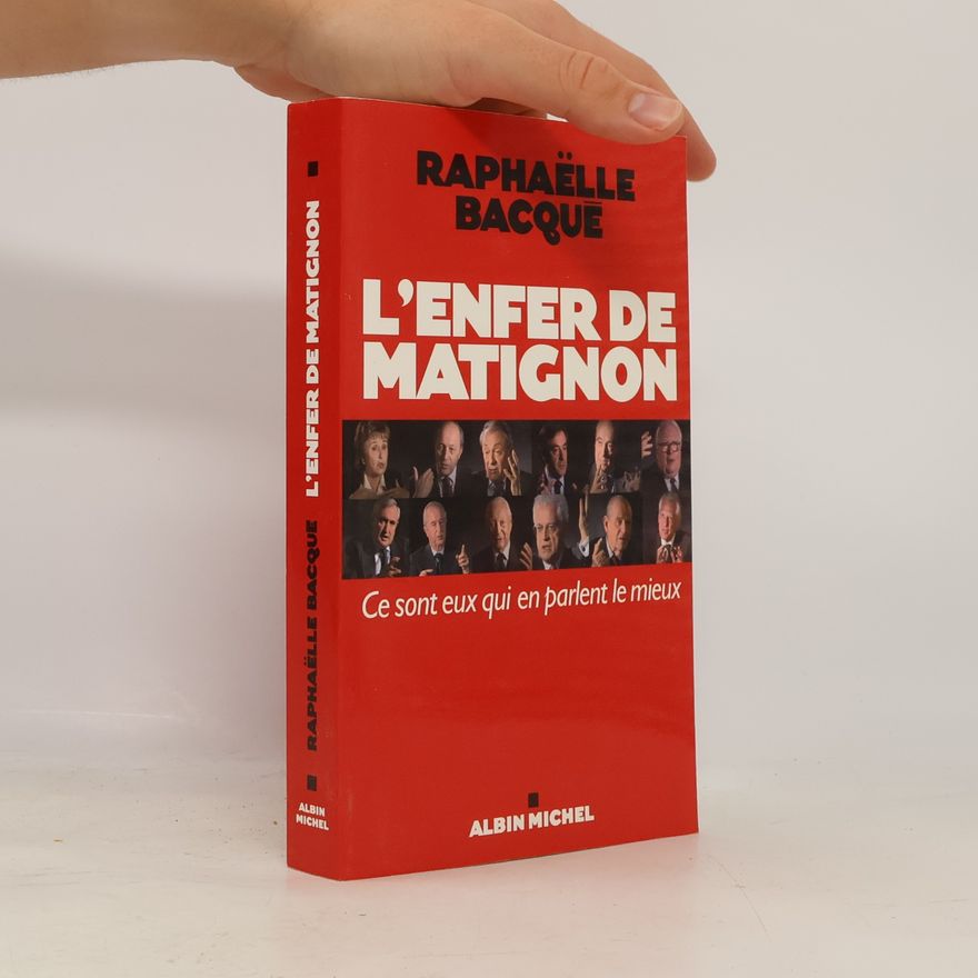 Raphaëlle Bacqué L'enfer de Matignon
