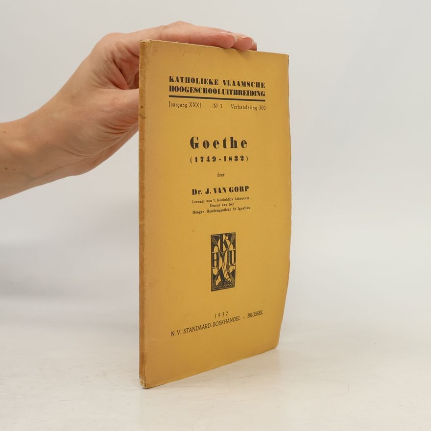 J. Van Gorp Goethe (1749–1832)