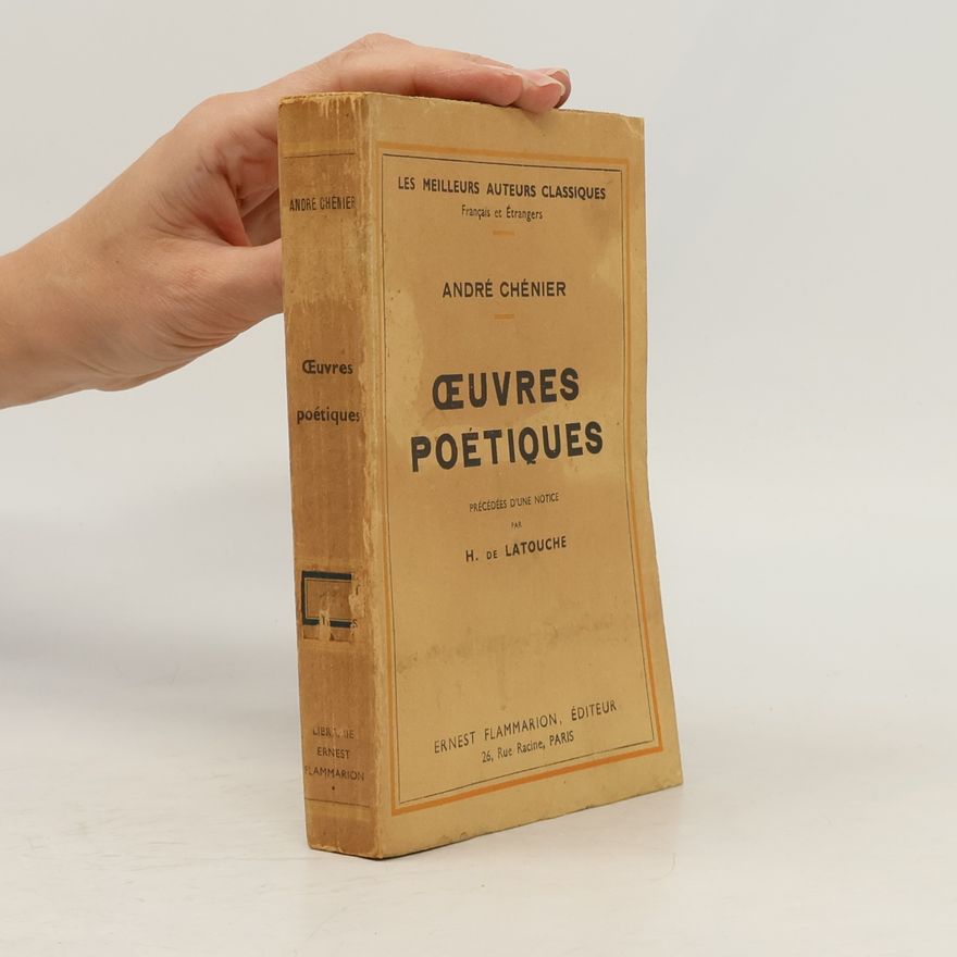 André Chénier Œuvres Poétiques
