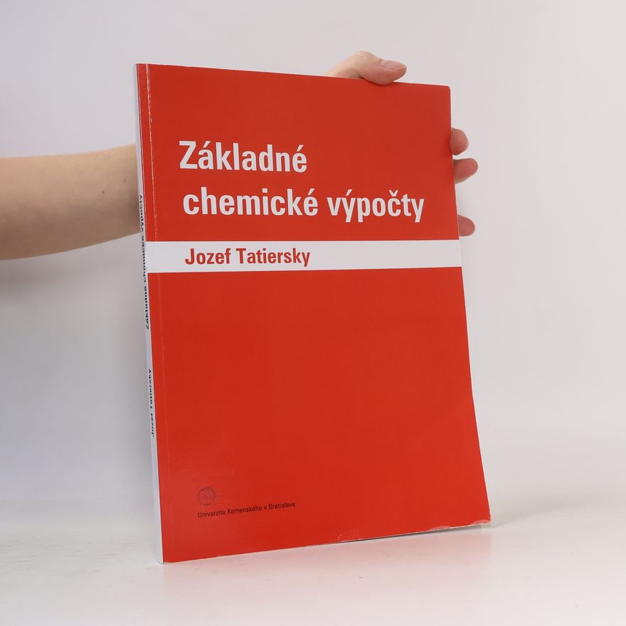 Jozef Tatiersky Základné chemické výpočty